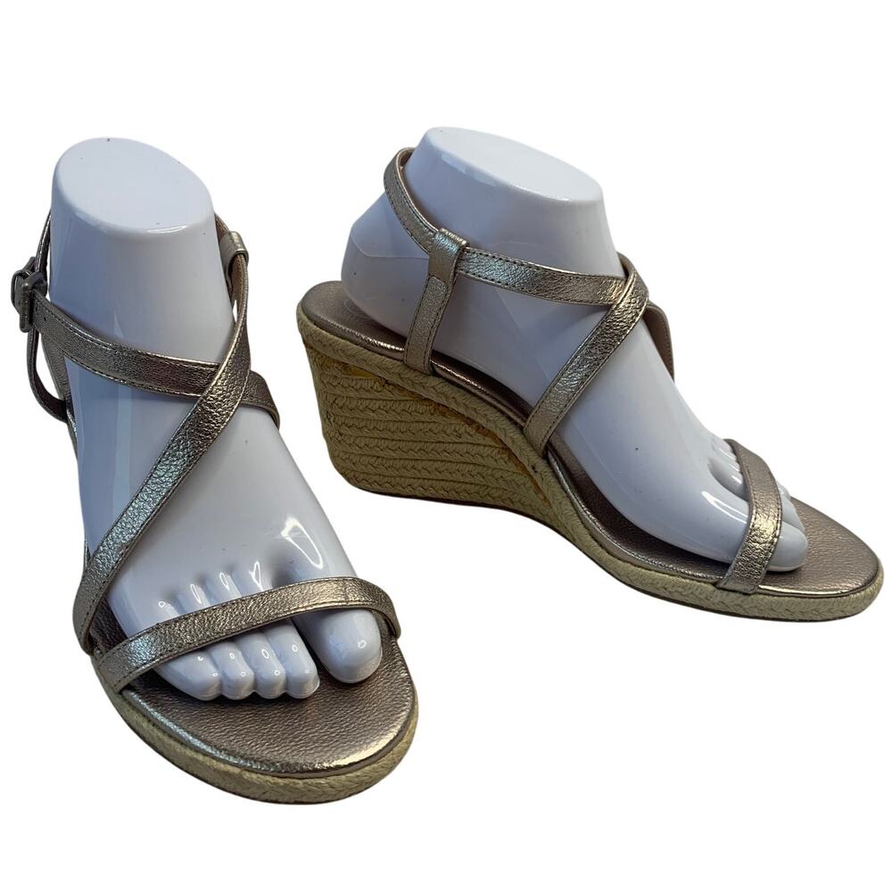NWOT Calvin Klein Bellemine Wedge Womens Sz 9 Platform Slingback Heel READ